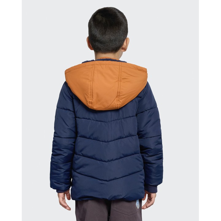 Casaca Niño Jordan Azul Nautico / Naranja Ochre