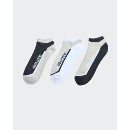 Calcetines Pack x 3 Hombre Franco Blanco/Negro/Gris