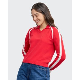 Chompa Mujer Dariana Rojo Prince