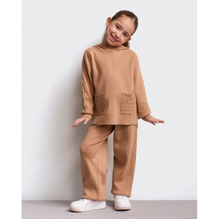 Chompa Niña Karyely Beige Tannin