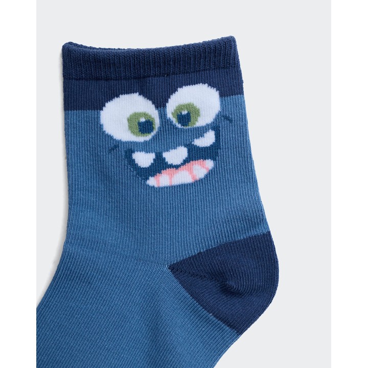 Calcetines Pack x 3 Niño Mariano Celeste/Lacre/Verde