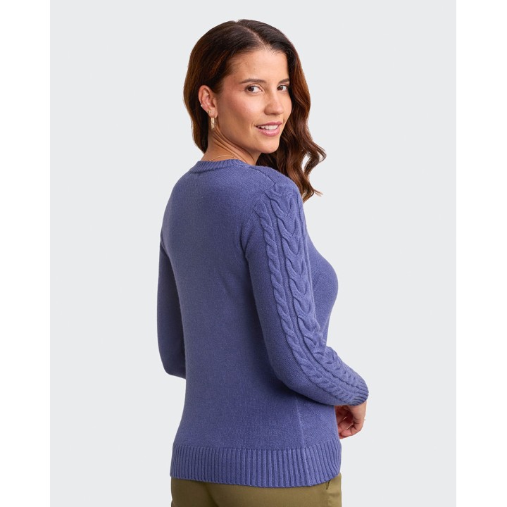 Chompa Mujer Mora 4a Azul Violeta