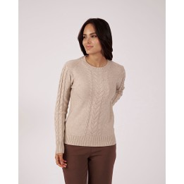 Chompa Mujer Mora Beige Natural