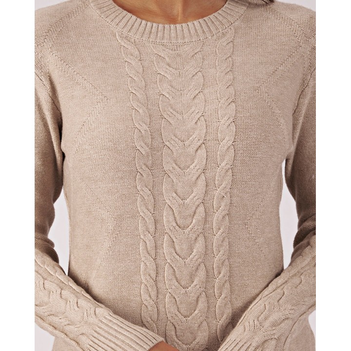 Chompa Mujer Mora Beige Natural