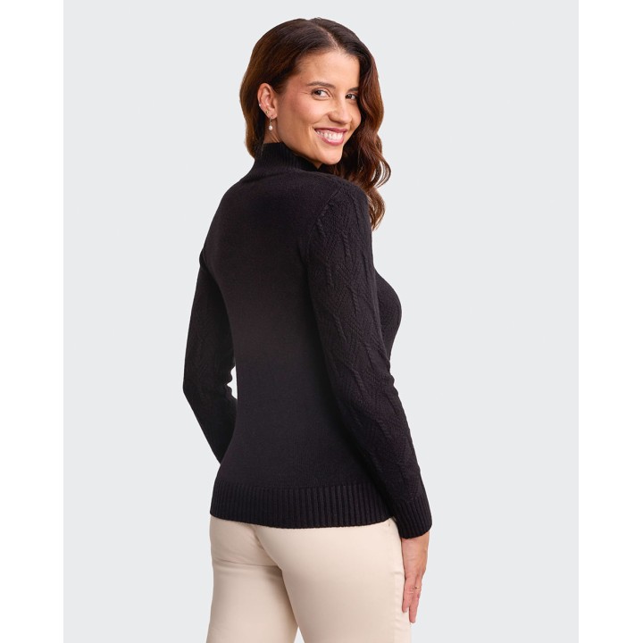 Chompa Mujer Mora 4b Negro
