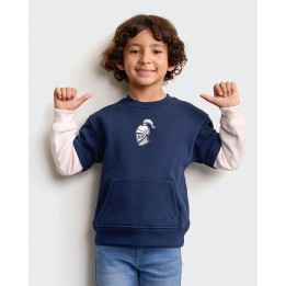 Polera Niño Joe Azul Pageant/ Blanco