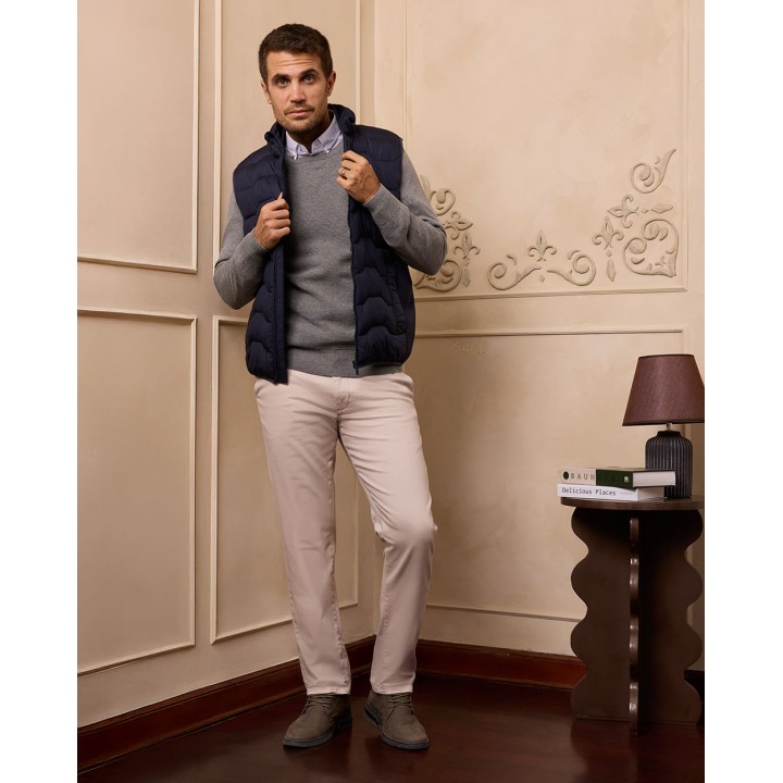 Chaleco Hombre Joaco Azul Oxford