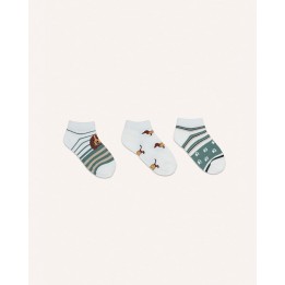 Calcetines Pack X3 Niño Milcar Marrón/verde/coco