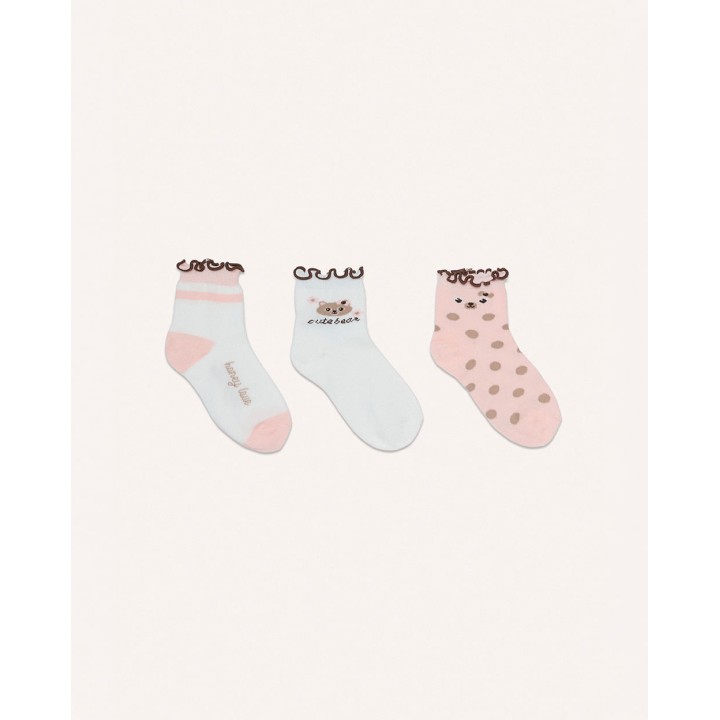 Calcetines Pack X3 Niña Mora Coco / Melon / Melon
