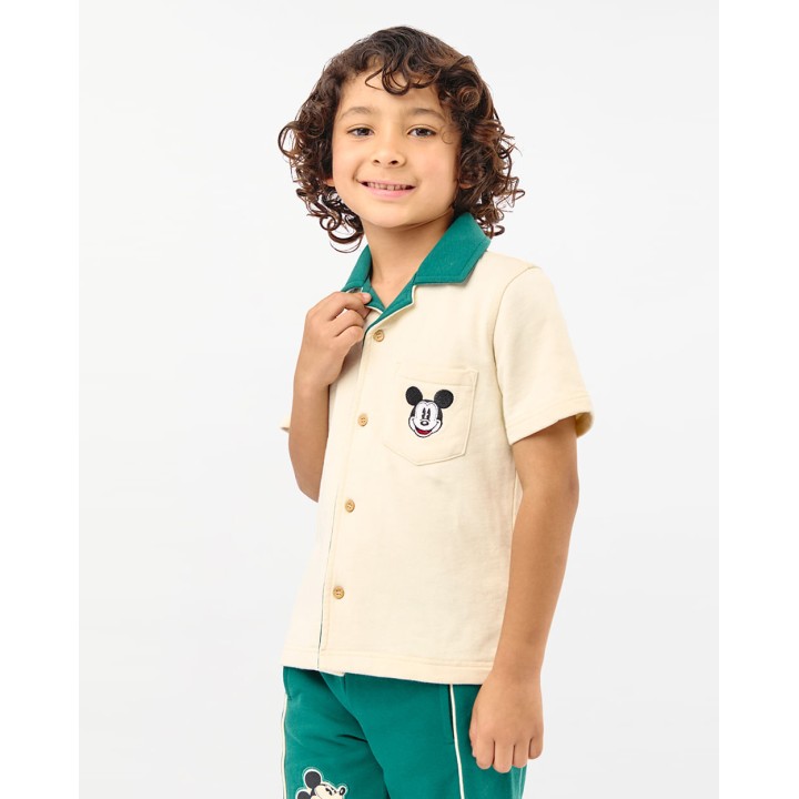 Camisa Niño Pablo Crema Pastel