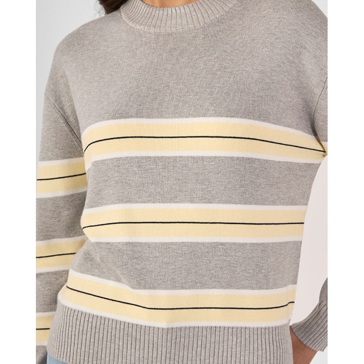 Chompa Mujer Delila Gris Melange
