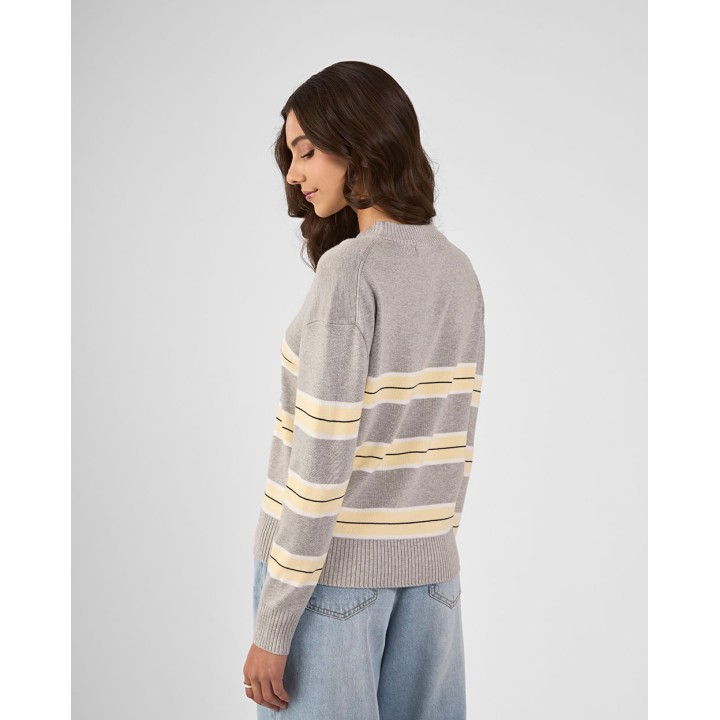 Chompa Mujer Delila Gris Melange
