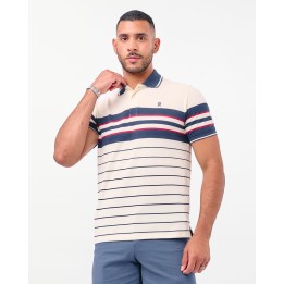 Polo Cuello Camisa Hombre Saylor Crema Pastel