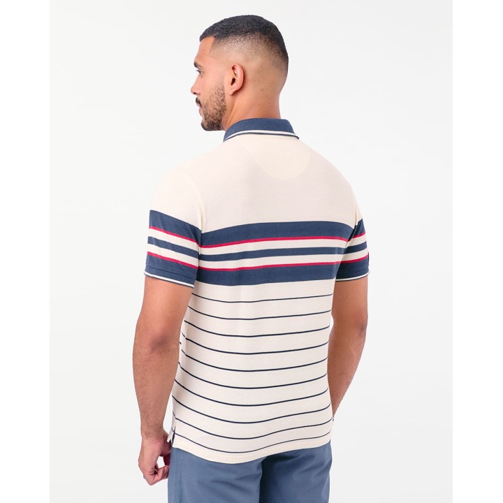 Polo Cuello Camisa Hombre Saylor Crema Pastel