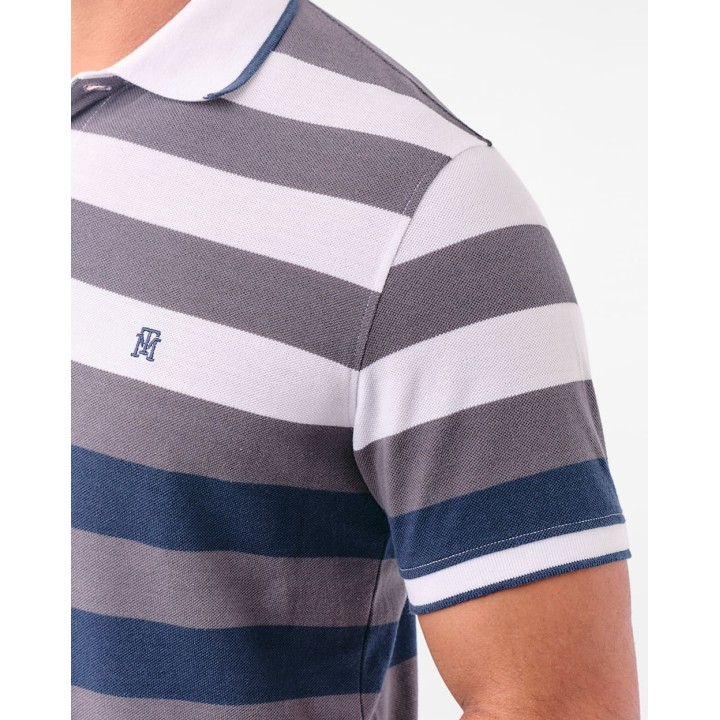 Polo Cuello Camisa Hombre Saylor Plomo