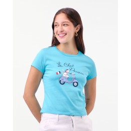 Polo Mujer Haru Celeste Intenso