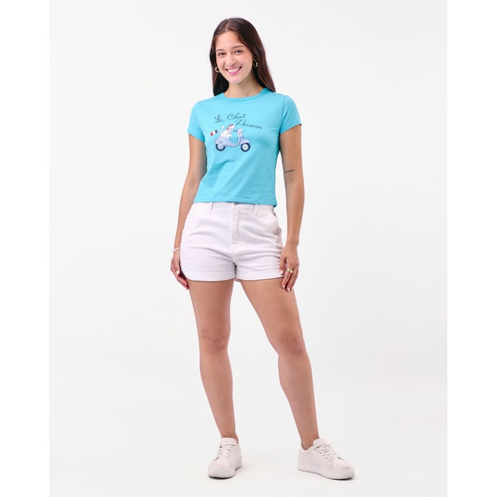 Polo Mujer Haru Celeste Intenso