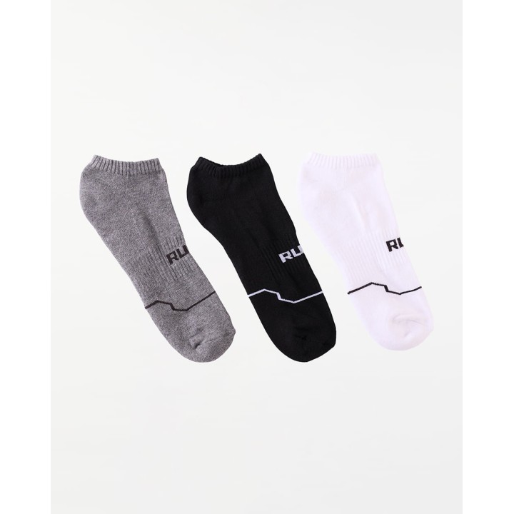 Calcetines Pack x 3 Hombre Marcos Blanco/Negro/Melange