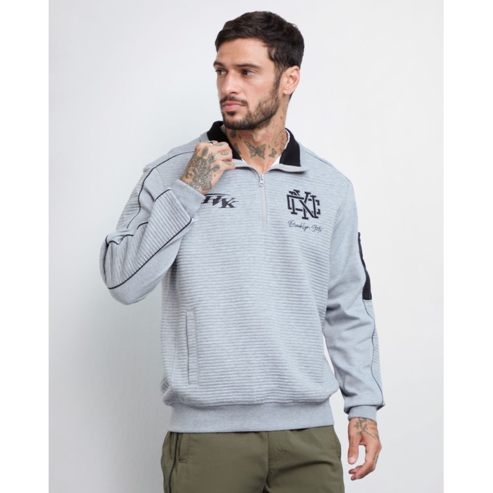 Polera Hombre State Gris Melange