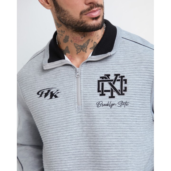 Polera Hombre State Gris Melange