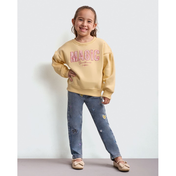 Polera Niña Laura Amarillo Aspen