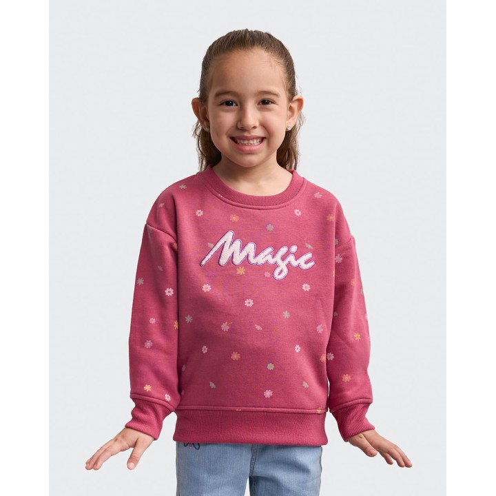 Polera Niña Francine Guinda Burdeos
