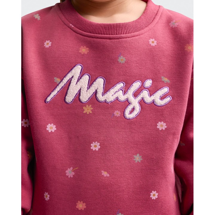 Polera Niña Francine Guinda Burdeos