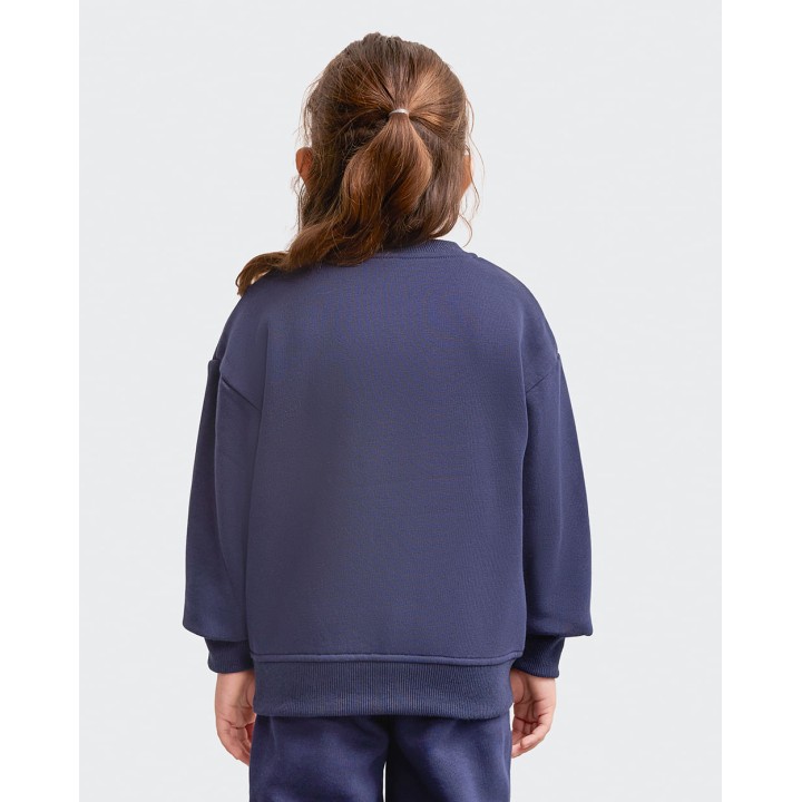 Polera Niña Francine Azul Nautico Seda