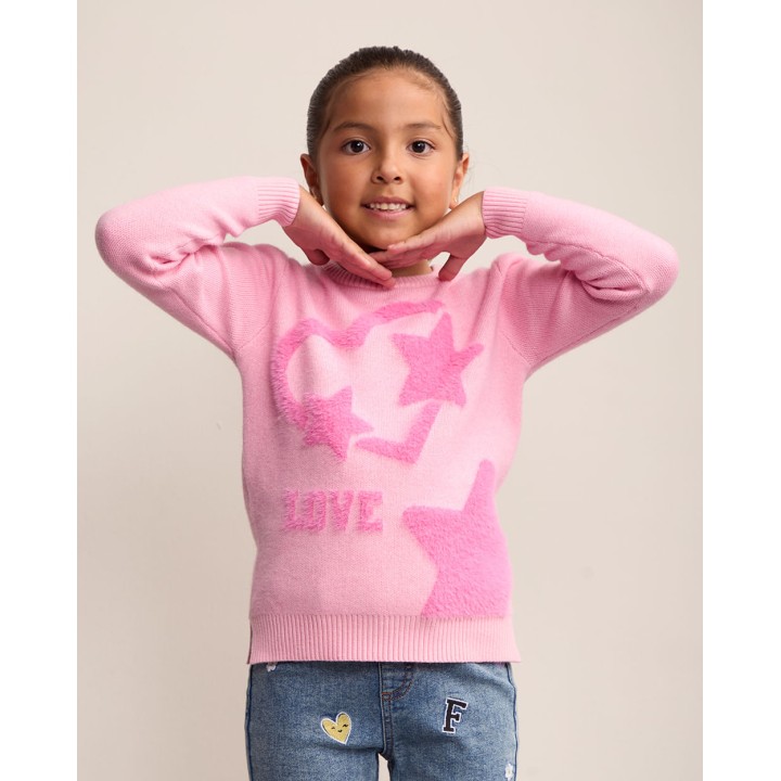 Chompa Niña Leonor Rosado