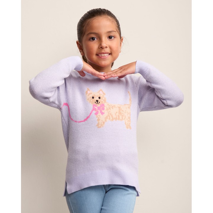 Chompa Niña Leonor Lila Violeta