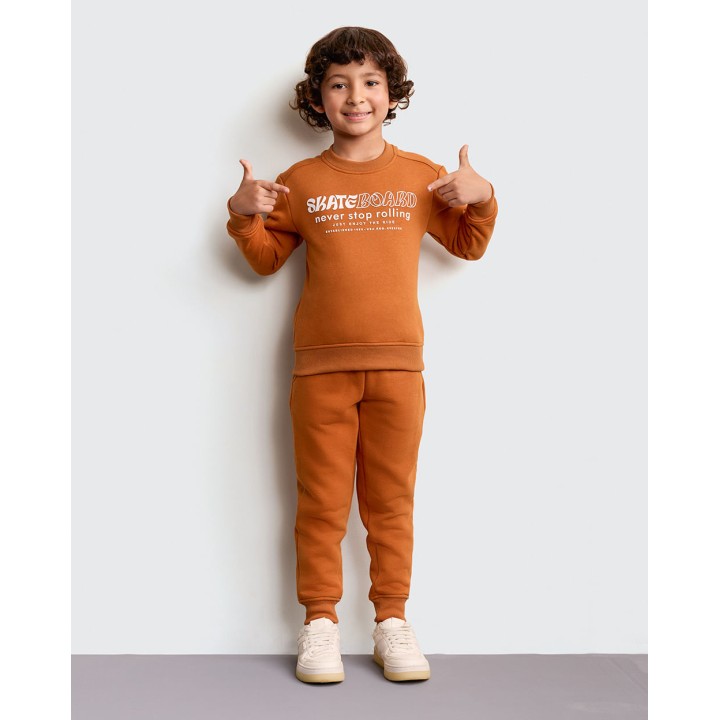 Polera Niño Franklin Marrón Siena