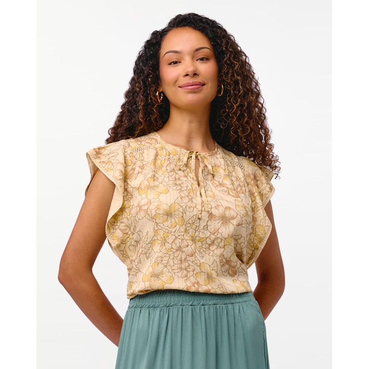 Blusa Mujer Vale Beige Crema
