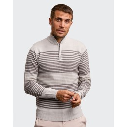Chompa Hombre Zair Grey Fit Poly Htr