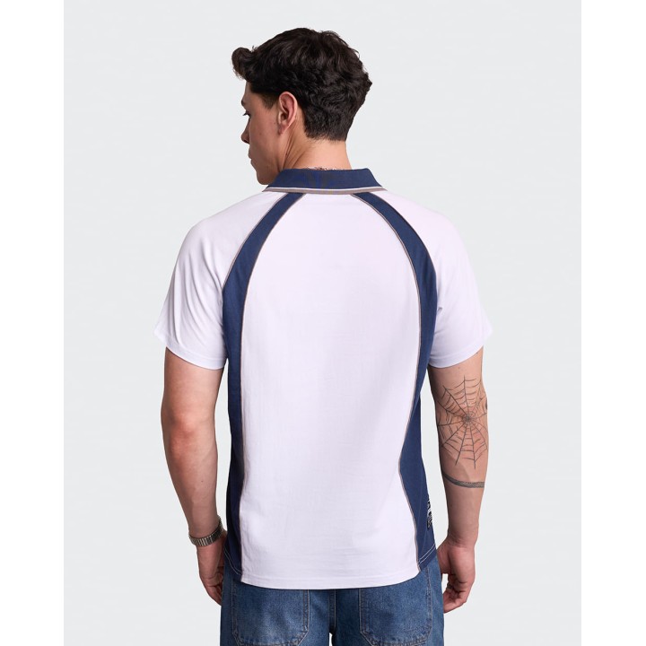 Polo Cuello Camisa Hombre Luque Blanco Optico