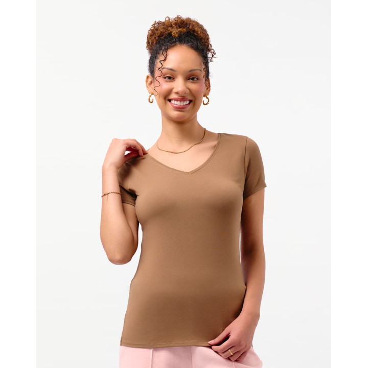 Polo Mujer Dora Core Marron Acon