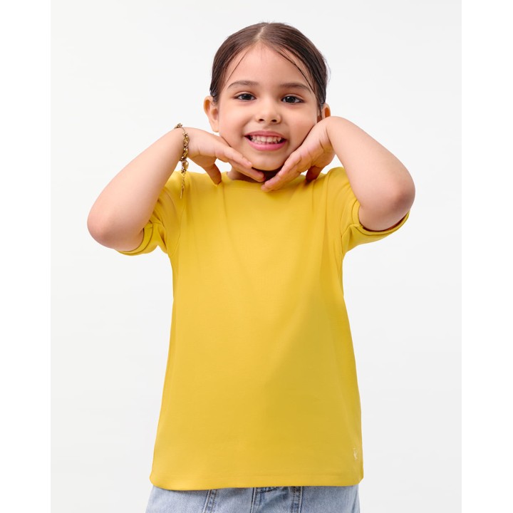 Polo Niña Marcela Mostaza