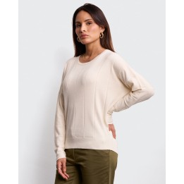 Polo Mujer Mariana Crema Pastel