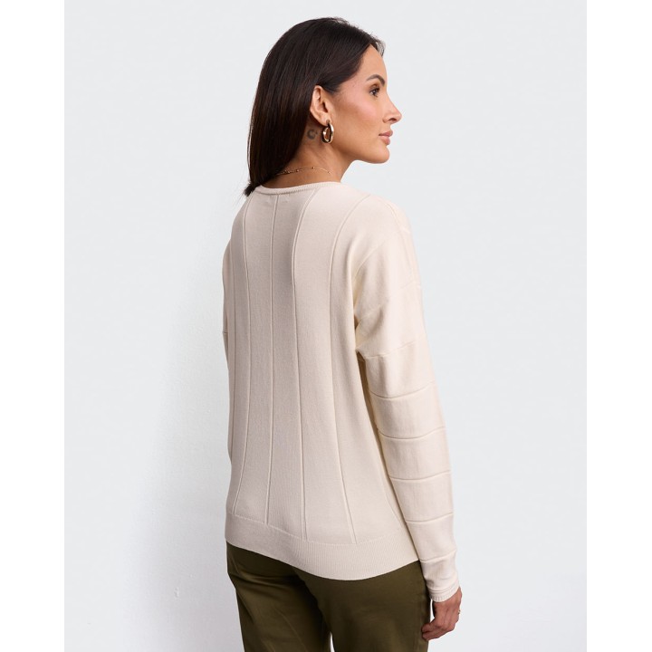 Polo Mujer Mariana Crema Pastel