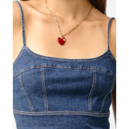 Top Denim Mujer Anna Total Smock Stone