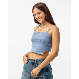 Top Denim Mujer Anna Total Light Cristal