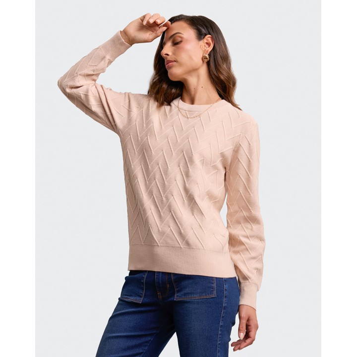 Chompa Mujer Mora 3a Beige Tea