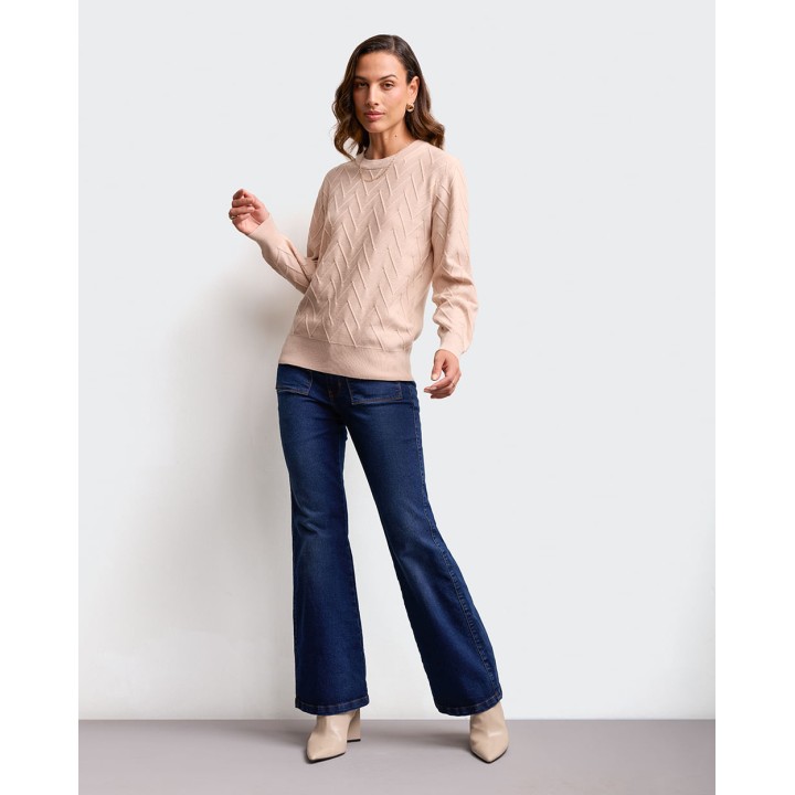 Chompa Mujer Mora 3a Beige Tea