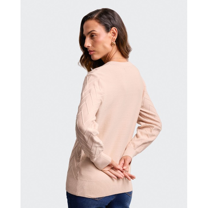 Chompa Mujer Mora 3a Beige Tea