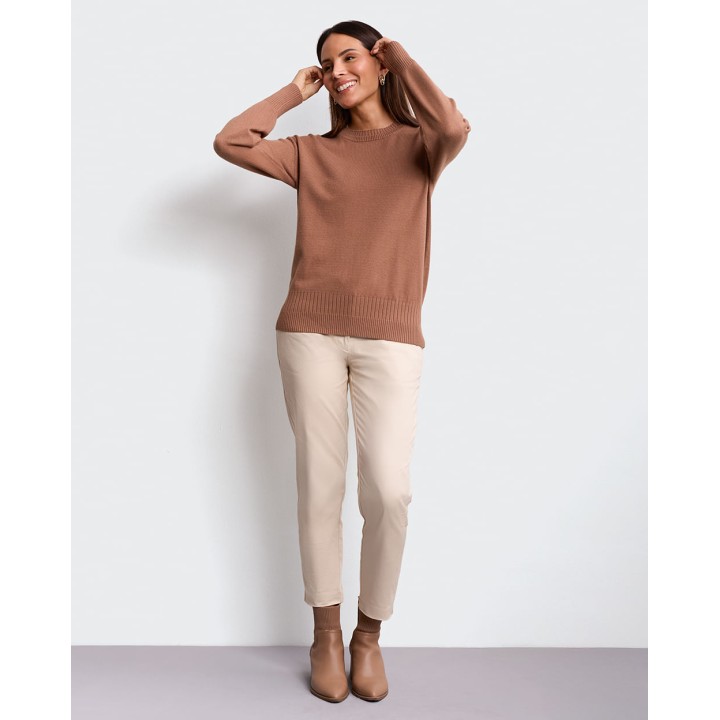 Chompa Mujer Mora 3b Marron Roble